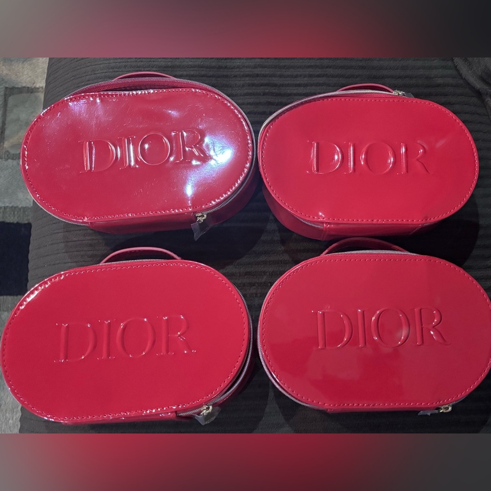 Dior Shiny Scarlet Cosmetic Bag Set